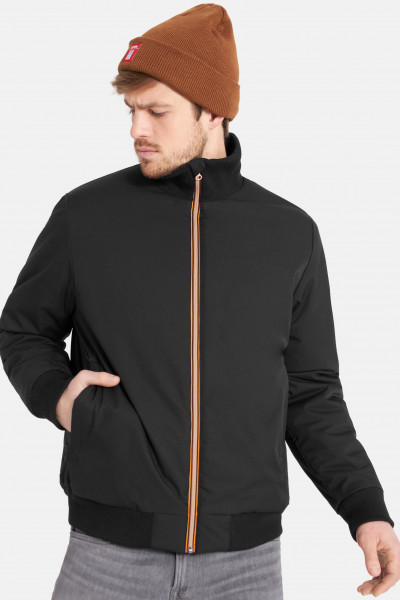 Derbe Thomsholm Herren Jacke Schwarz Black Caramel Beige