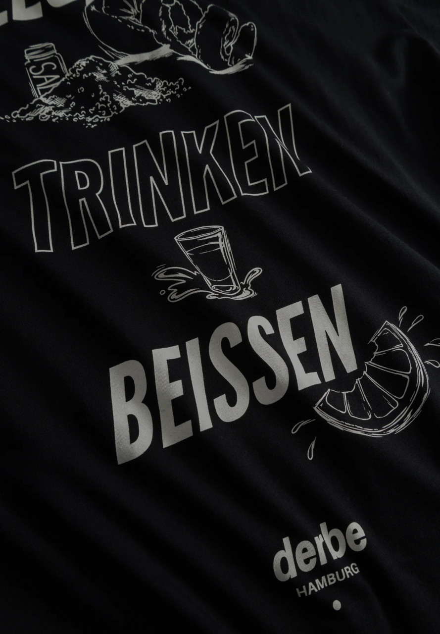 Derbe Festival T-Shirt LTB Unisex Schwarz GOTS Organic