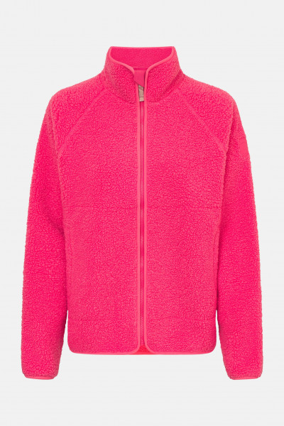 Derbe Fleecejacke Kuschelby Damen Pink Teddy