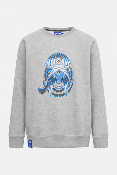Derbe x HSV Walross Sweater Grau HSV Fanartikel