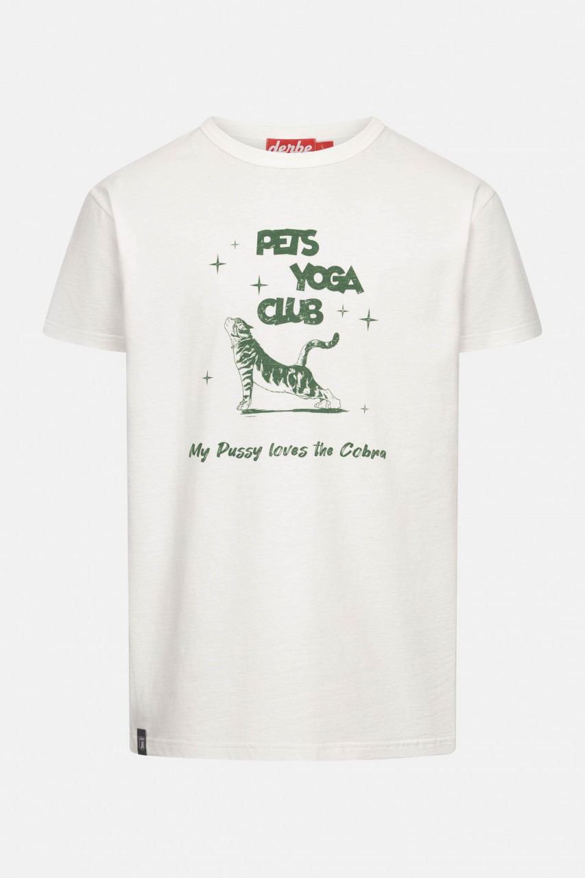 Derbe T-Shirt R.I.P. Piet Herren Weiß GOTS Organic