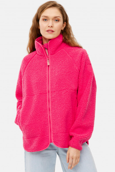 Derbe Fleecejacke Kuschelby Damen Pink Teddy