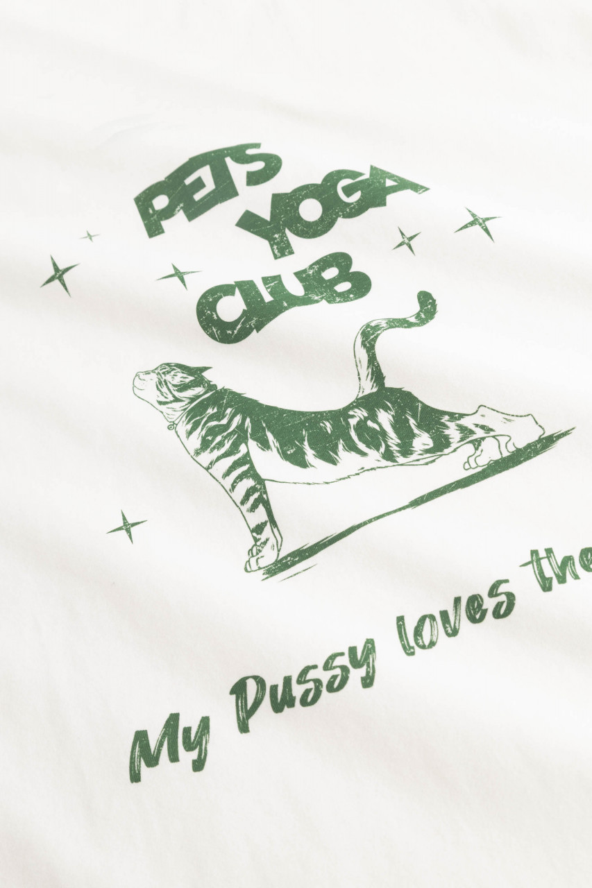 Derbe T-Shirt R.I.P. Piet Herren Weiß GOTS Organic