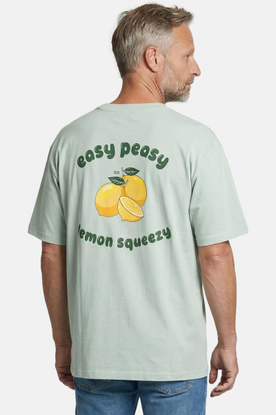 Derbe T-Shirt Peasy Squeezy Hellgrün Türkis GOTS Organic