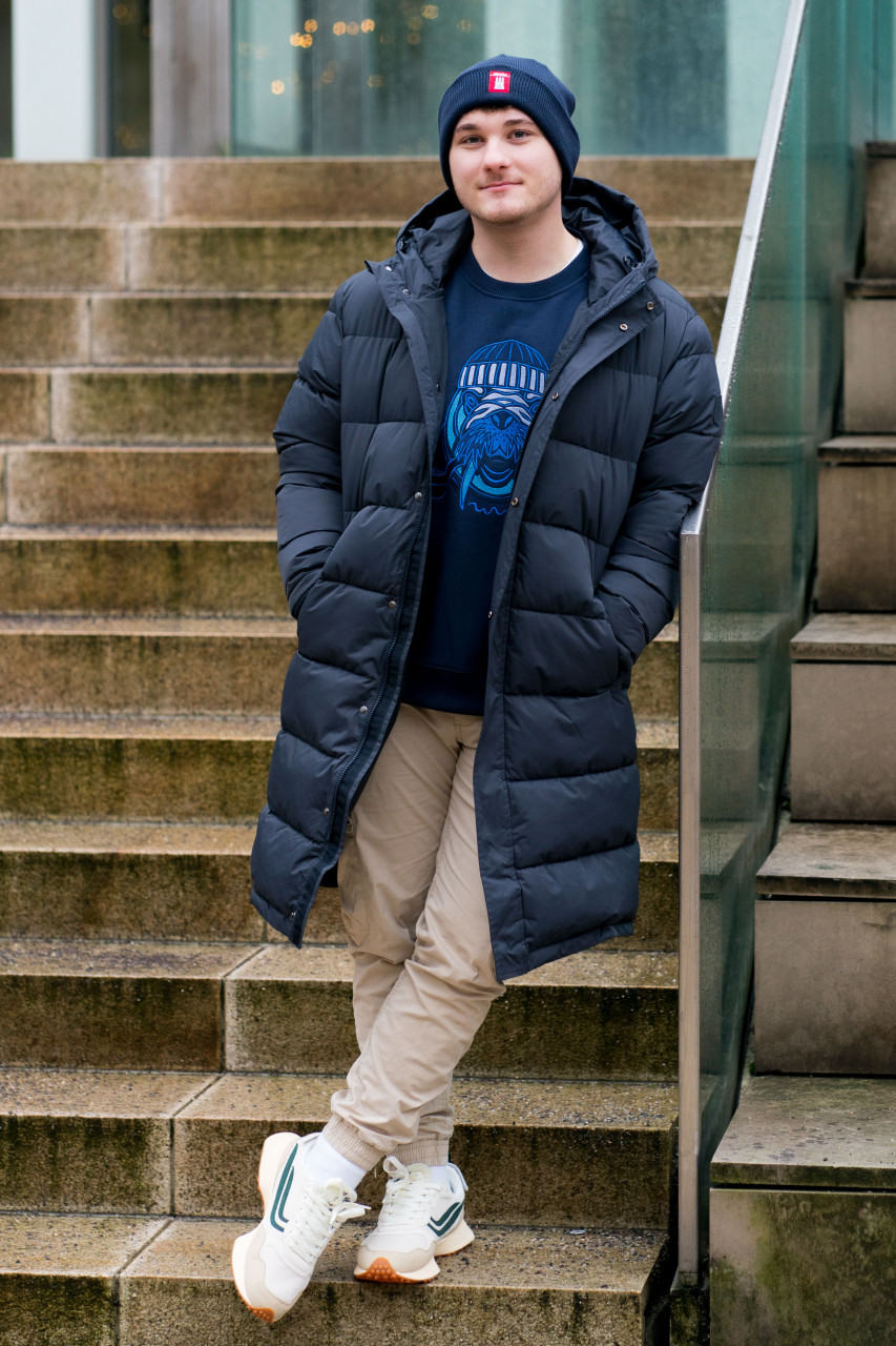 Derbe Wintermantel Bigholm Herren Dunkelblau