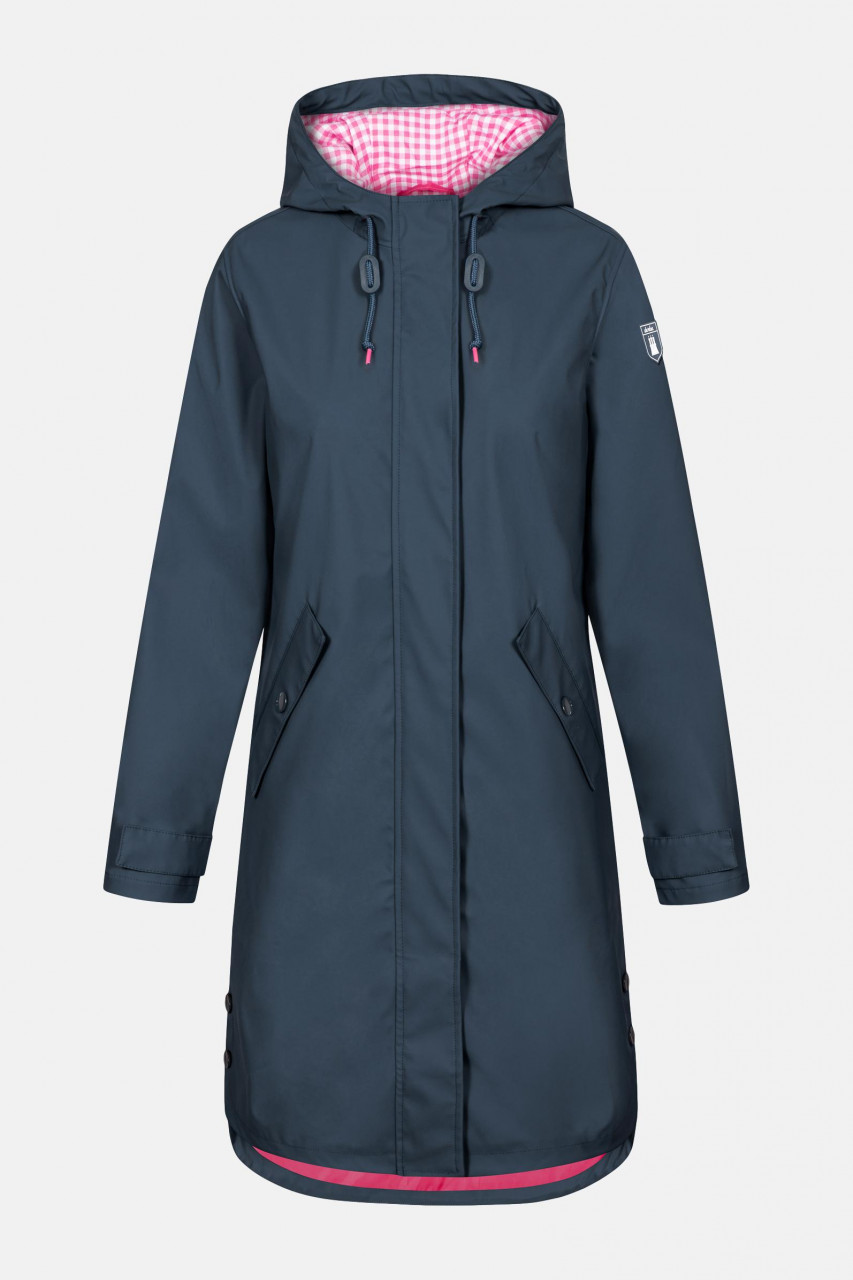 Derbe Damen Friese Navy Vichy Friesennerz Dunkelblau Kariert