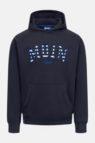 Derbe x HSV Moin Striped Herren Hoodie Navy Blau HSV Fanartikel GOTS
