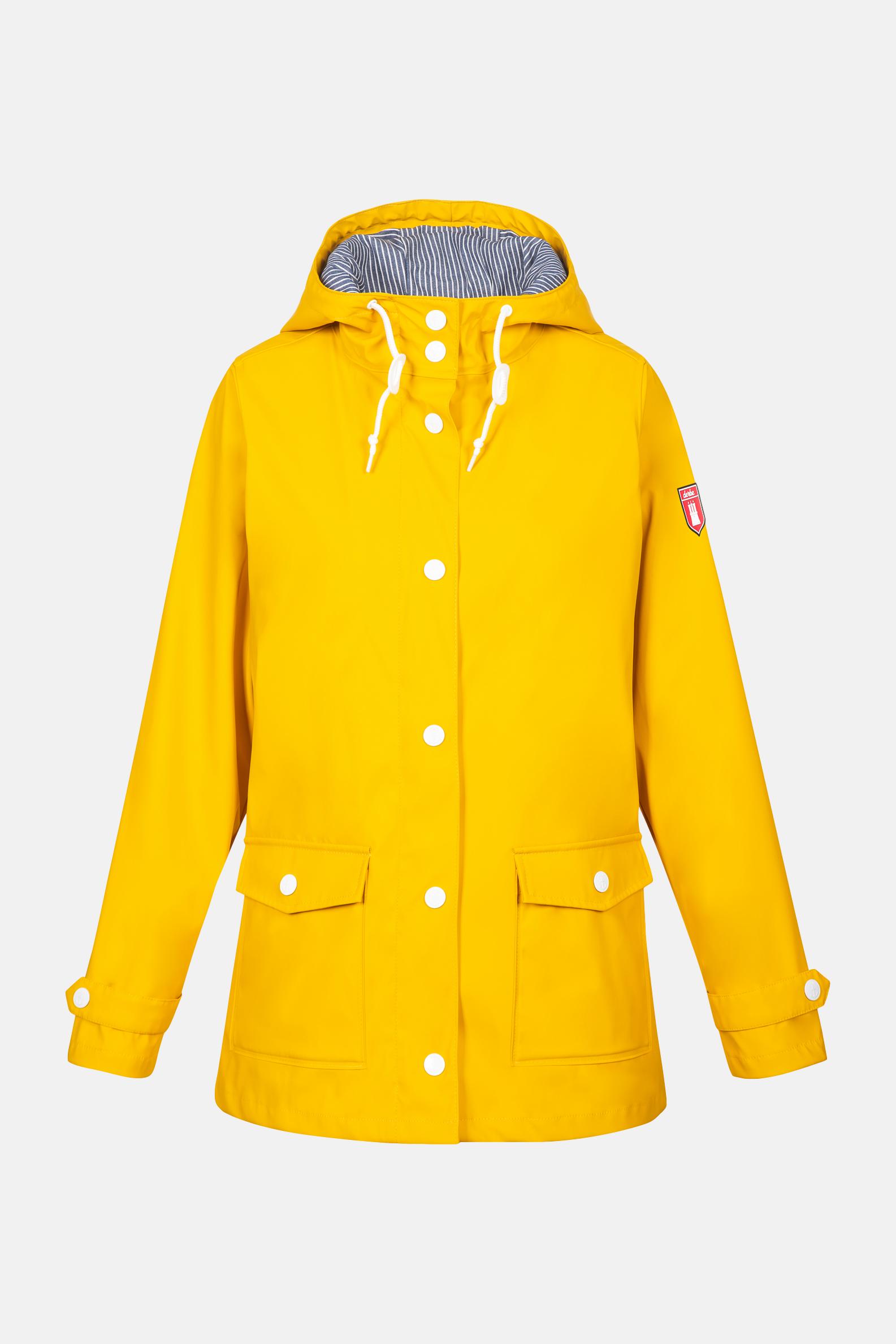 gelbe regenjacke