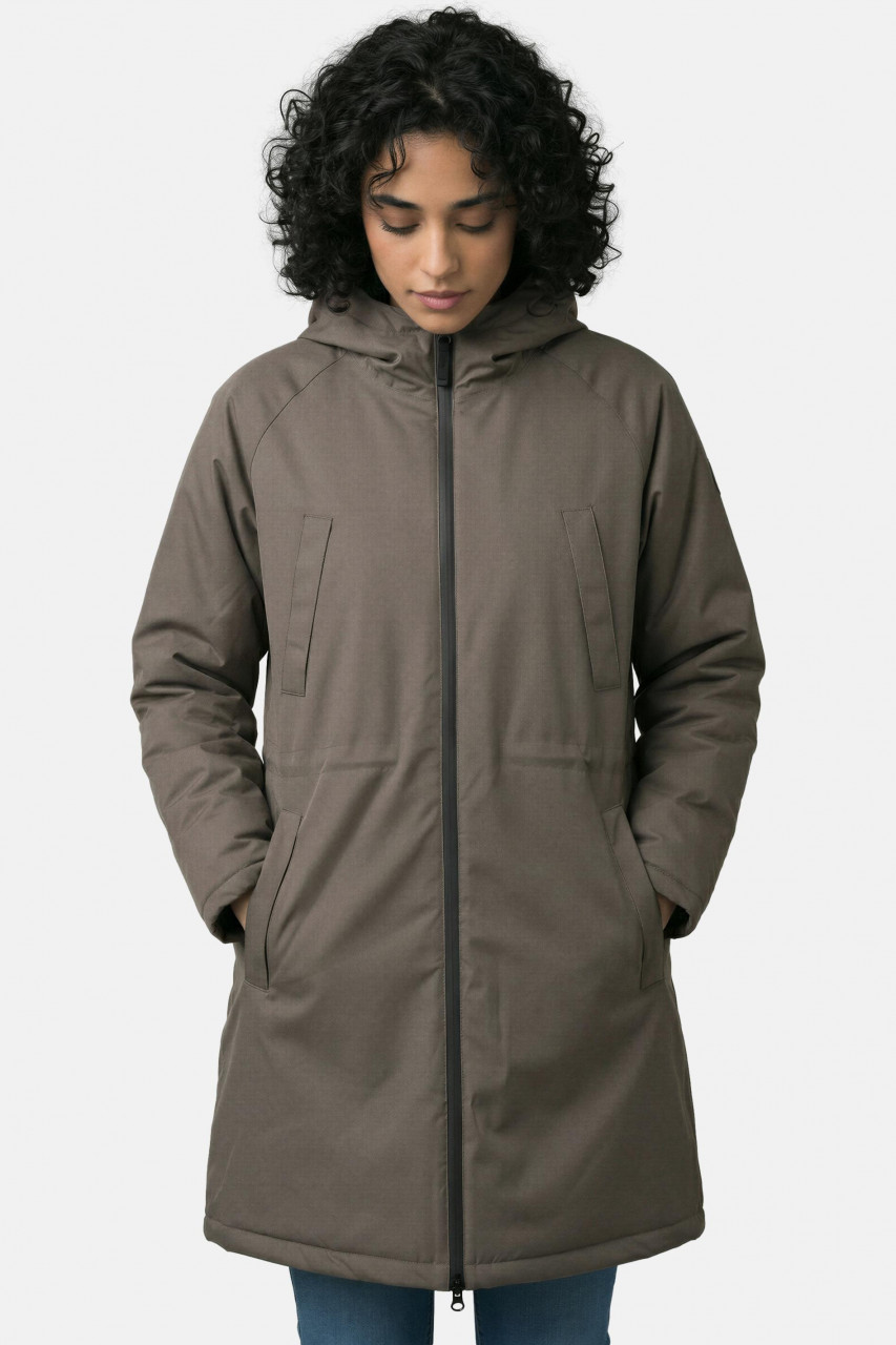 Derbe Winterjacke Deutholm Damen Braun Warm Gefüttert