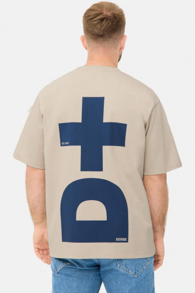 Derbe T-Shirt D+ Herren Beige GOTS Organic