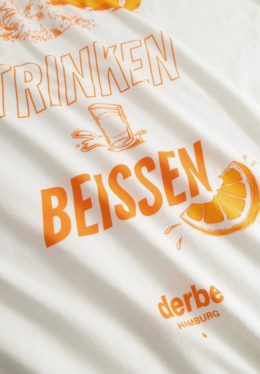 Derbe Festival T-Shirt LTB Unisex Off White GOTS Organic