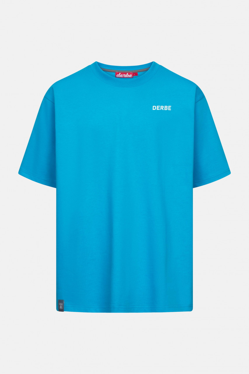 Derbe T-Shirt Moin Franz Herren Türkis Oversize GOTS Organic