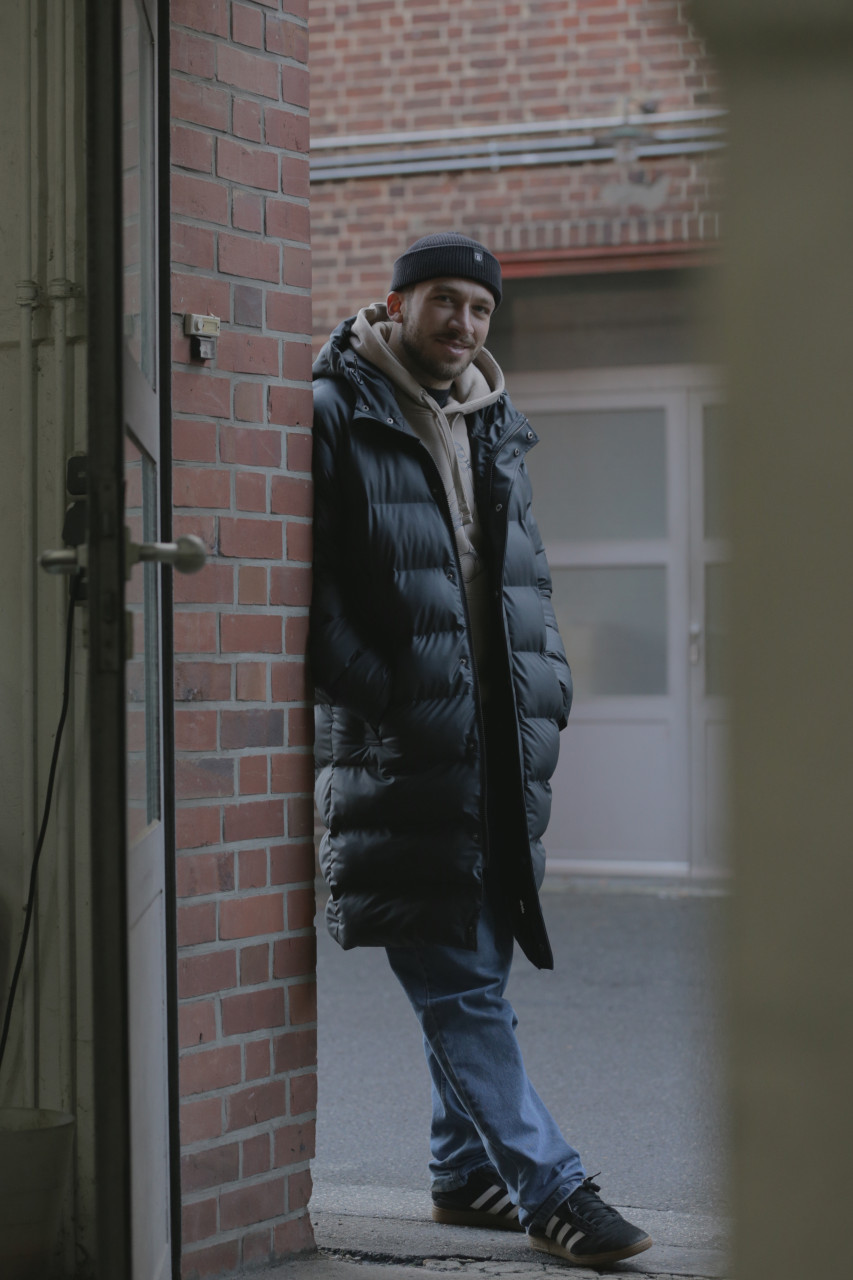 Derbe Winterjacke Interholm Herren Schwarz Puffer