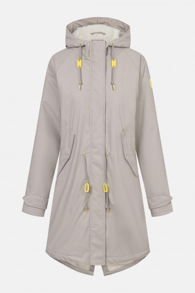 Derbe Regenjacke Friese Tidaholm Damen Beige Gefüttert