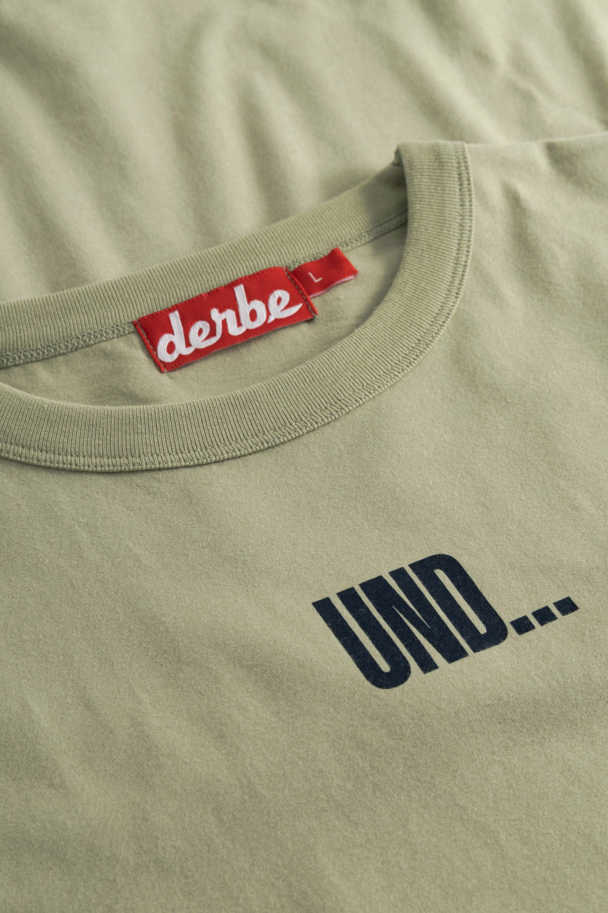 Derbe T-Shirt Und Tschüss Herren Hellgrün Oliv GOTS Organic