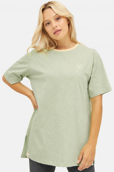 Derbe Robbenschnute Damen T-Shirt Hellgrün Laurel Green