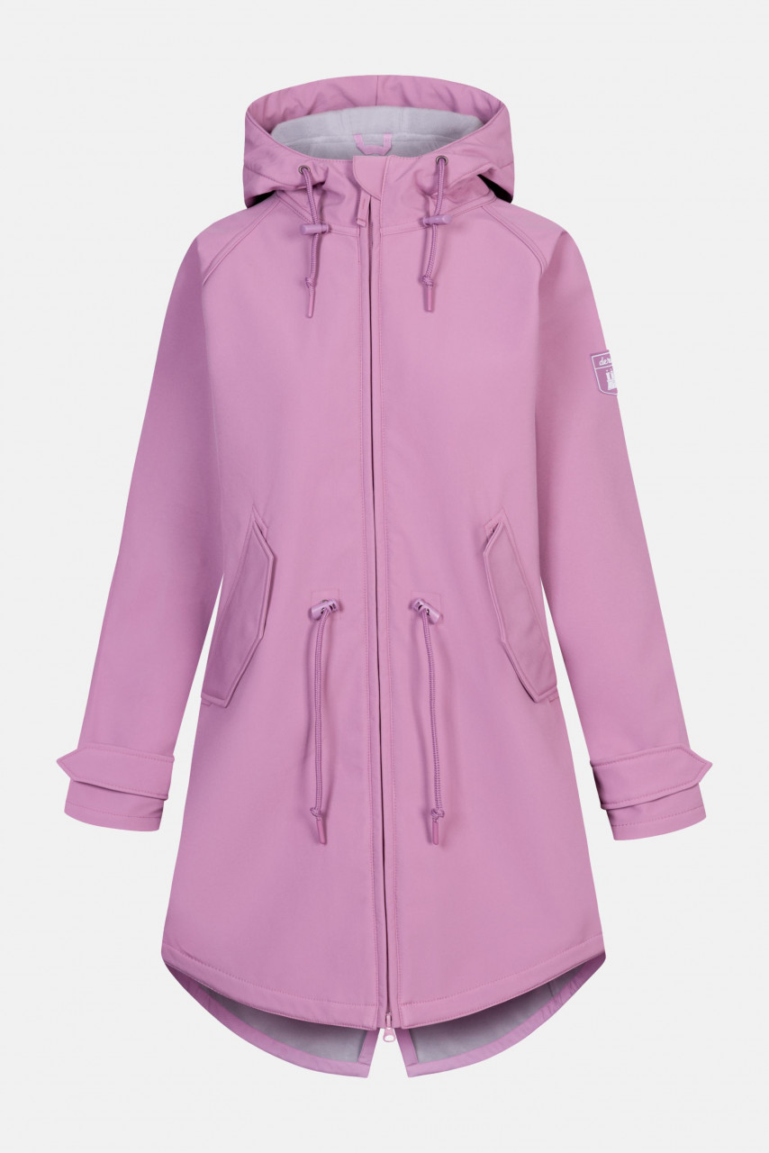 Derbe Island Friese Mauve Damen Softshelljacke Rosa Rot Nachhaltig