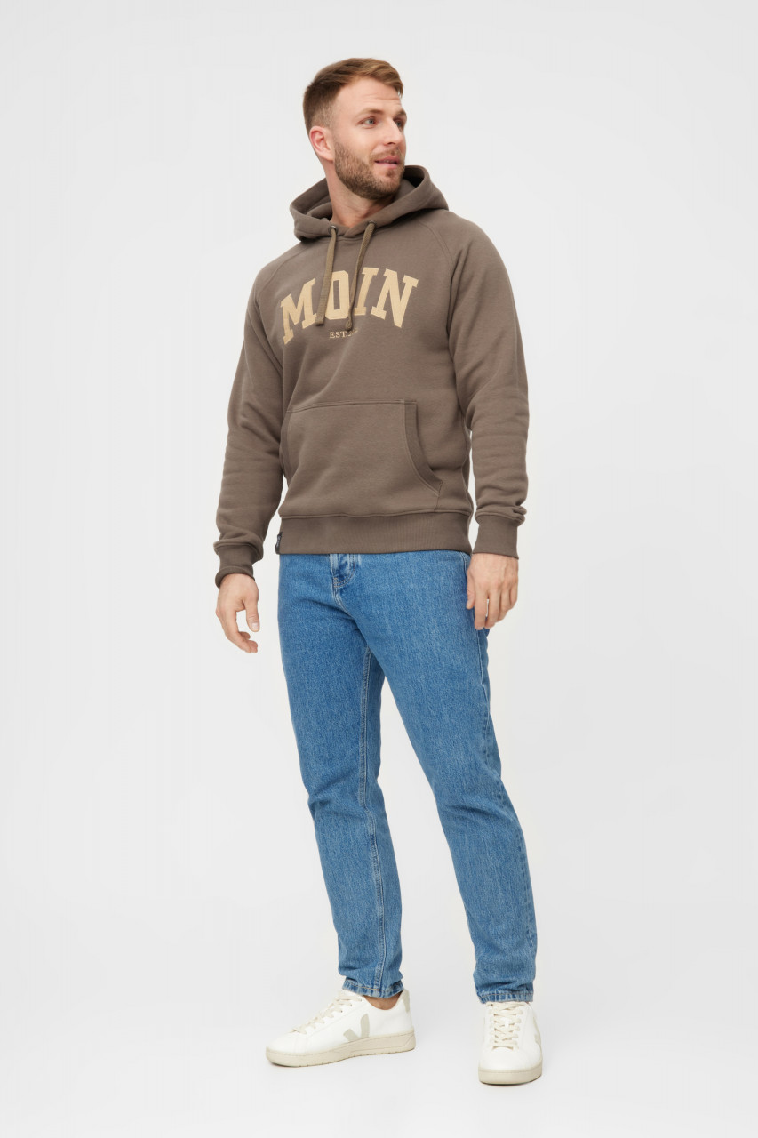 Derbe Hoodie Moin Herren Braun Kapuzenpullover GOTS
