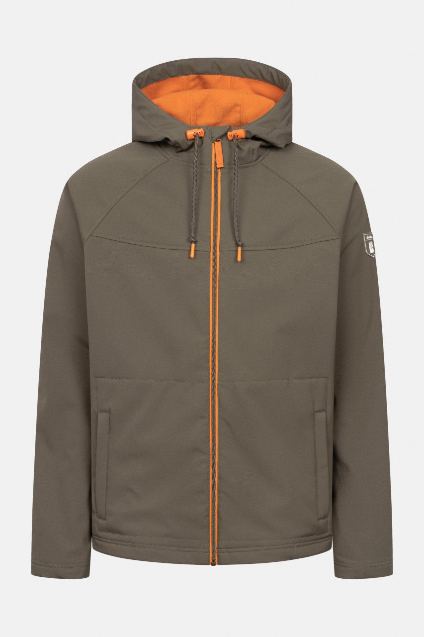 Derbe Übergangsjacke Isleby Herren Braun Orange Softshell