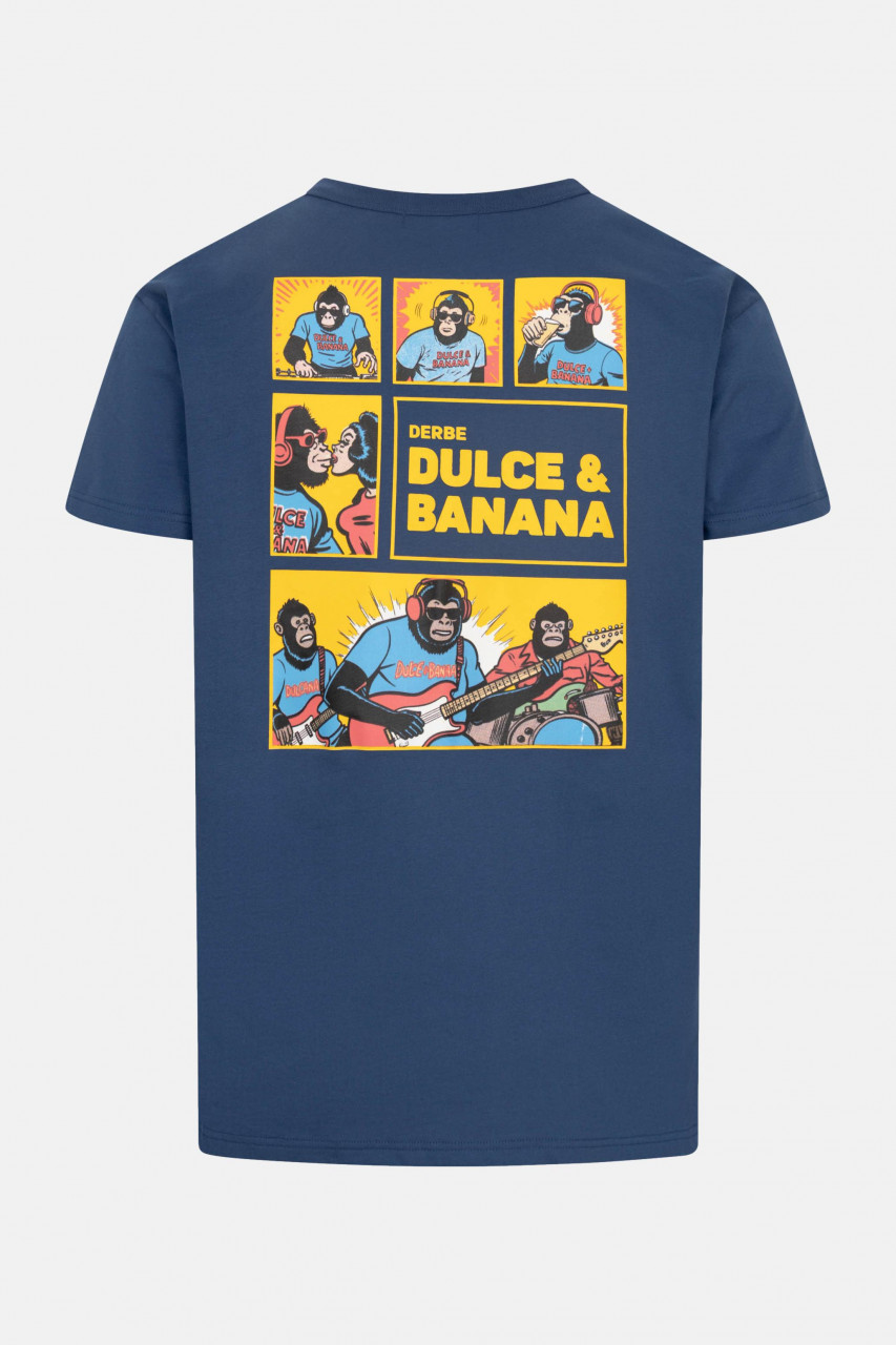 Derbe T-Shirt Dulce Herren Blau GOTS Organic