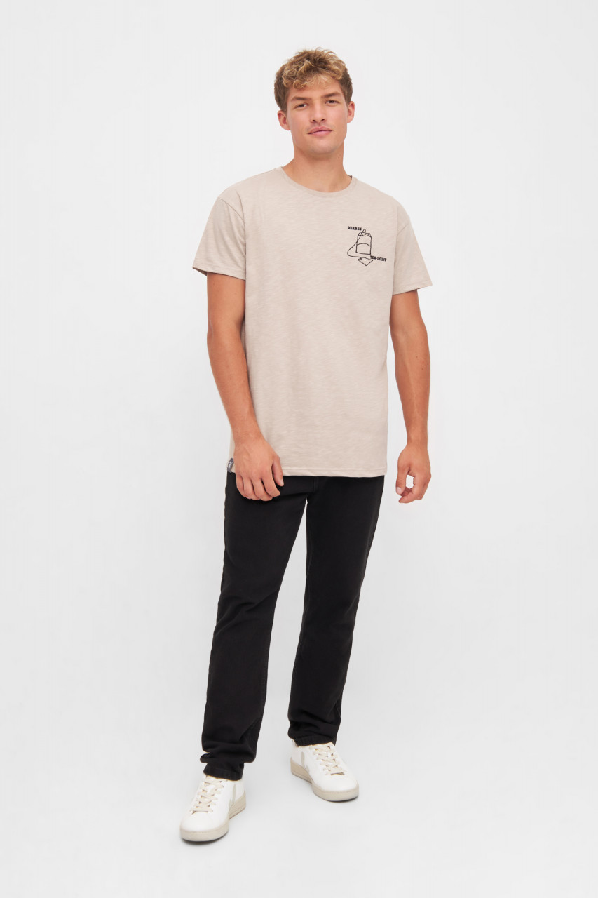 Derbe T-Shirt Tea Herren Cobblestone Beige