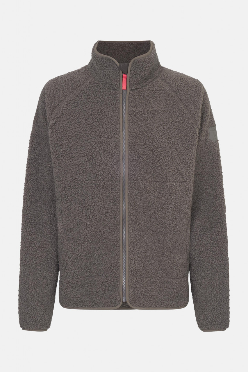 Derbe Fleecejacke Kuschelby Damen Braun Teddy