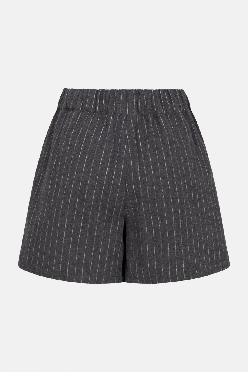 Derbe Shorts Büx Pinstripe Damen Grau