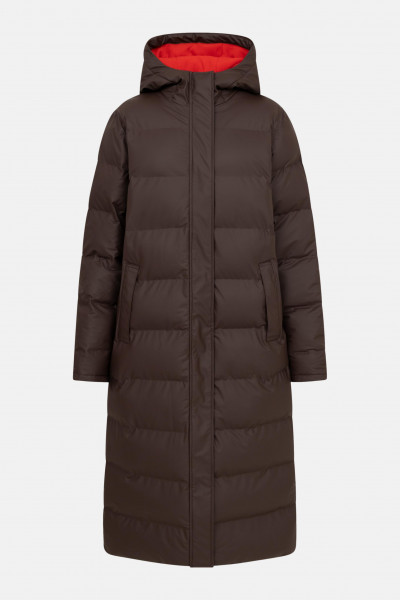 Derbe Wintermantel Interholm Damen Braun Rot Puffer