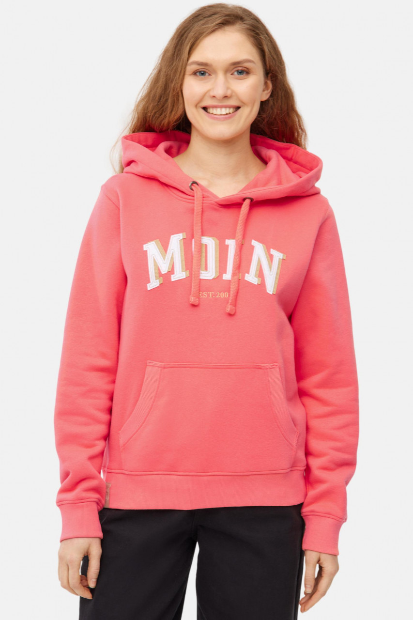 Derbe Hoodie Moinmoin Damen Pink Kapuzenpullover GOTS