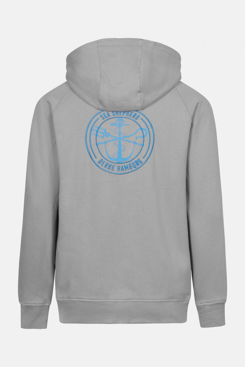 Derbe Seehase Sea Shepherd Gots Organic Damen Sweatjacke Grau