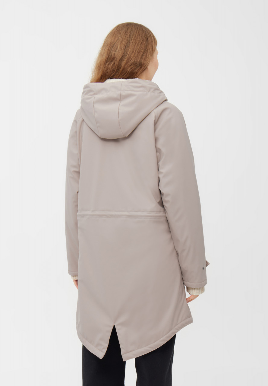 Derbe Regenjacke Friese Tidaholm Damen Beige Gefüttert