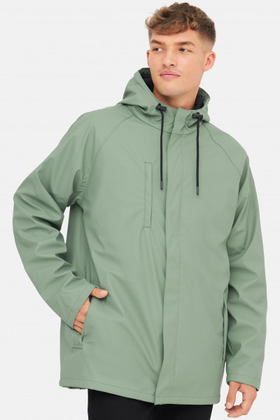 Derbe Regenjacke Passby Plain Herren Grün