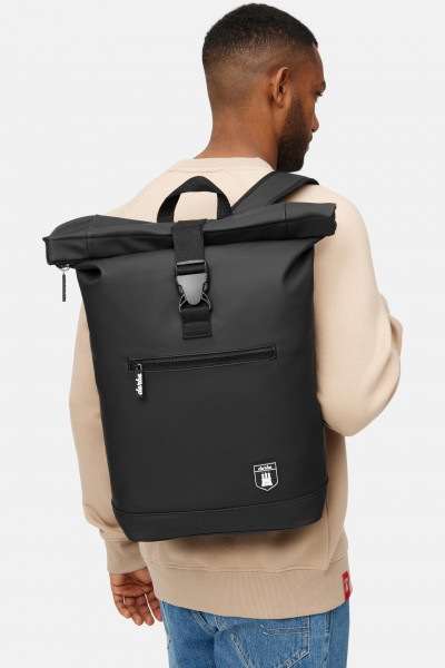 Derbe Ruck Unisex Rucksack Rolltop Schwarz