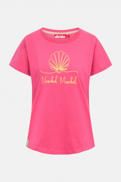 Derbe T-Shirt Nuschel Muschel Damen Pink GOTS Organic
