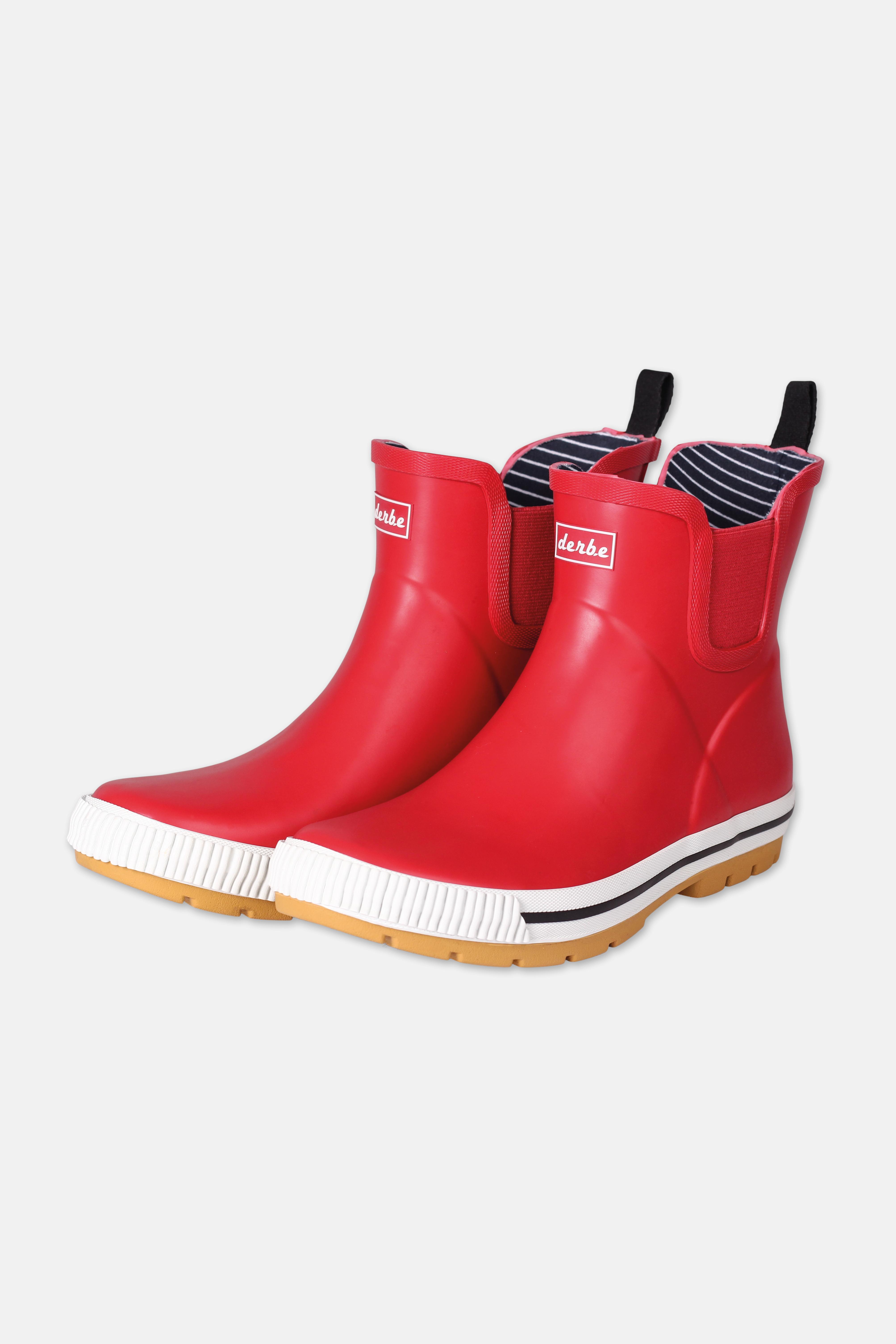 Derbe Wattpuuschen Eco Rot Gummistiefel Halbschuhe Derbe Hamburg