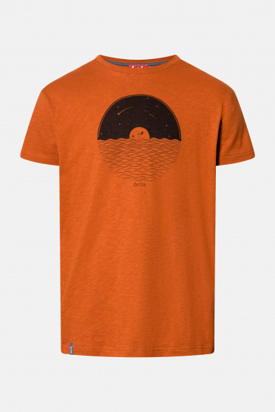 Derbe Plattenmeer Herren T-Shirt Orange Cinnamon Derbe Plattenmeer Herren T-Shirt Orange Cinnamon