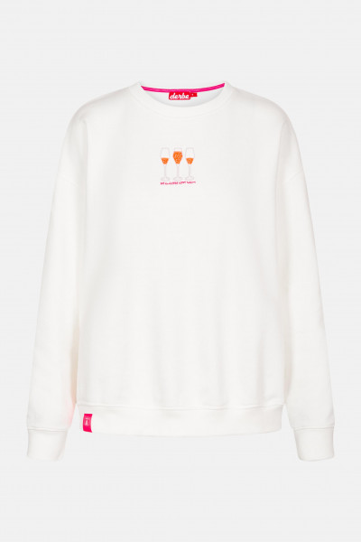 Derbe Die Klügere Crewneck Damen Pullover Off White Weiß