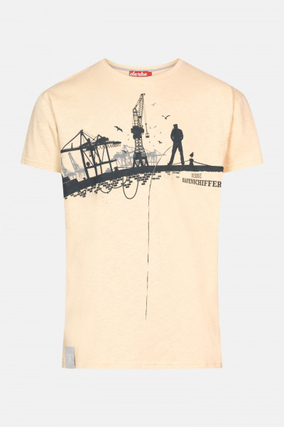 Derbe Hafenschiffer Herren T-Shirt Beige Semolina Derbe Hafenschiffer Herren T-Shirt Beige Semolina