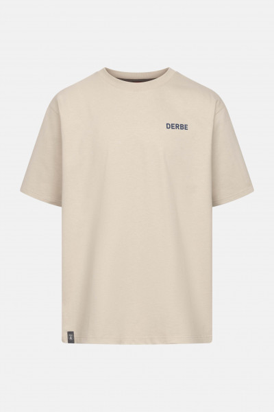 Derbe T-Shirt Moin Franz Herren Beige GOTS Organic