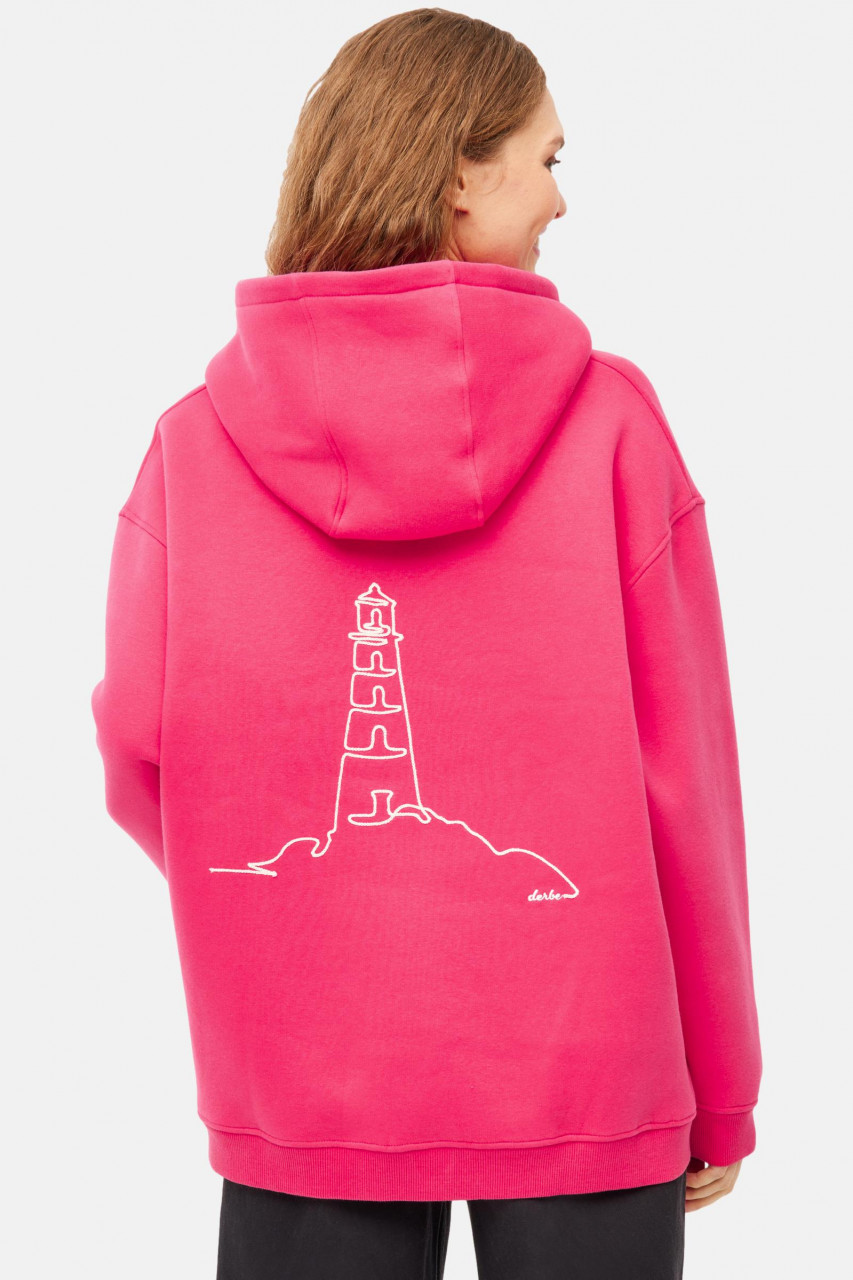 Derbe Hoodie Turmleucht Damen Pink Kapuzenpullover