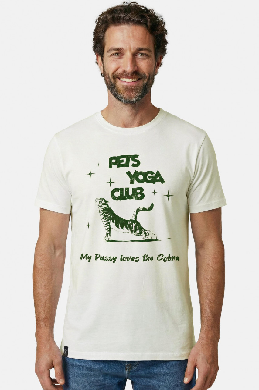 Derbe T-Shirt R.I.P. Piet Herren Weiß GOTS Organic