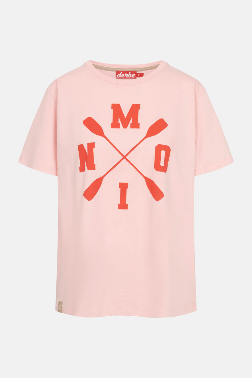 Derbe T-Shirt Moin X Damen Rosa Rot GOTS Organic