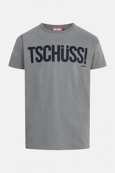 Derbe T-Shirt Tschüss Herren Grau