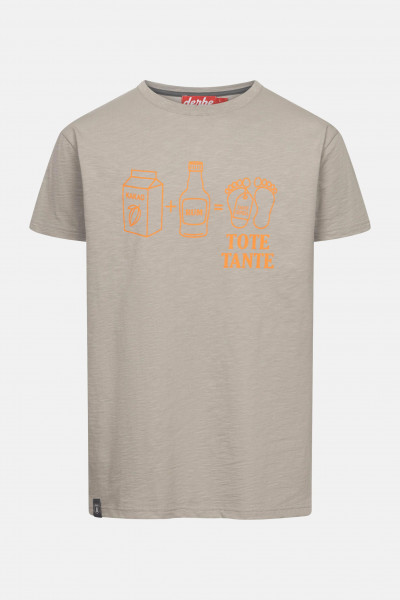 Derbe T-Shirt Tote Tante Herren Grau GOTS Organic