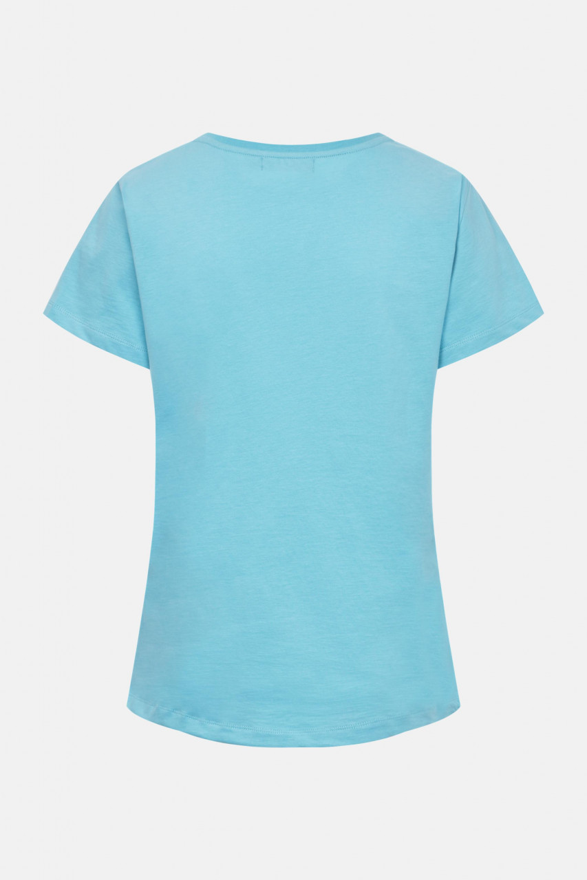 Derbe T-Shirt Derbe Elegans Damen Türkis Hellblau GOTS Organic