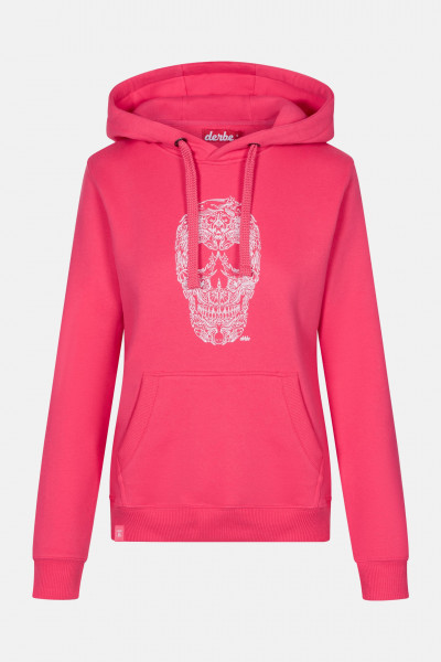 Derbe Fishskull Damen Hoodie Paradise Pink