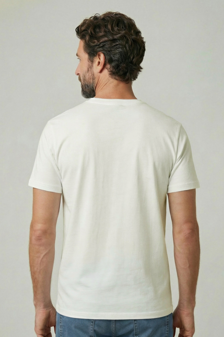 Derbe T-Shirt R.I.P. Piet Herren Weiß GOTS Organic