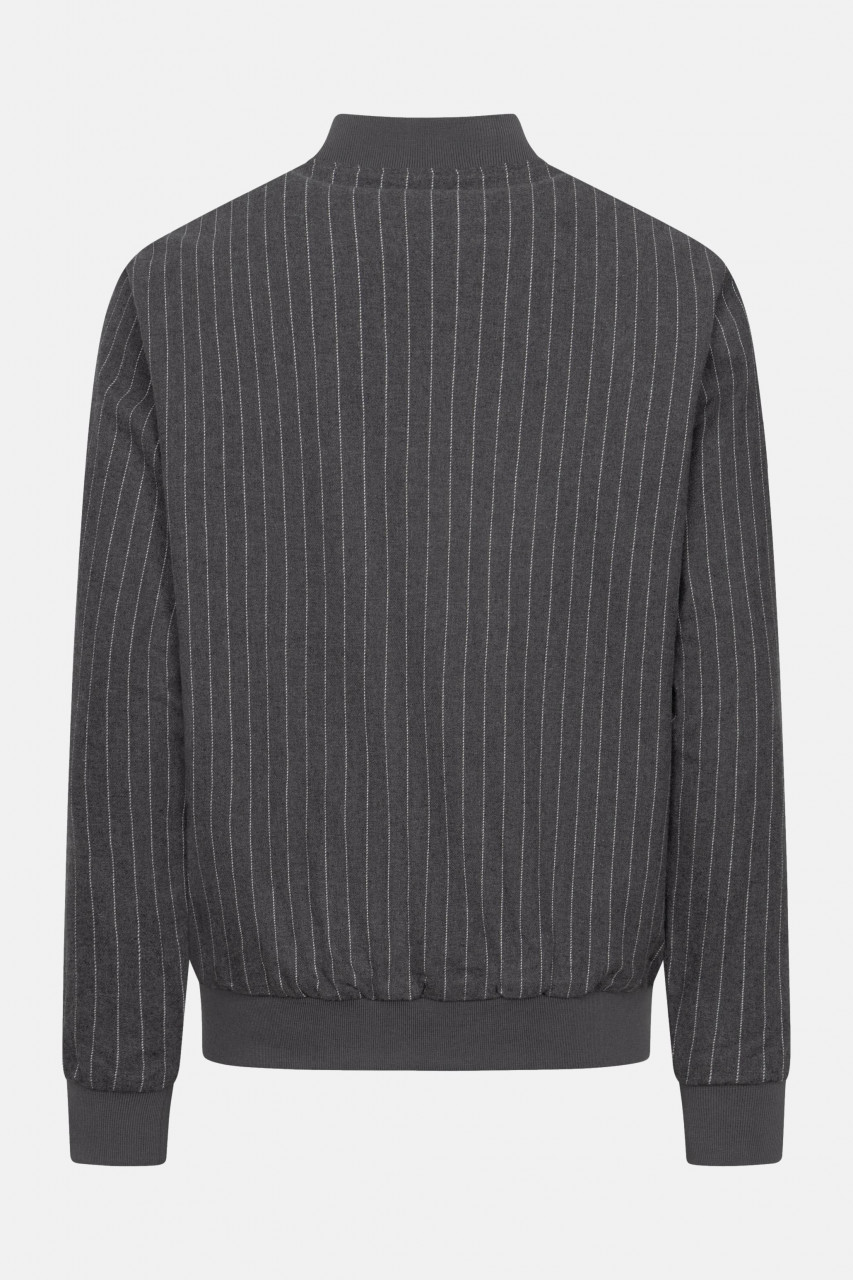 Derbe Übergangsjacke Blousby Pinstripe Herren Grau