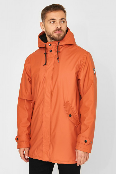 Derbe Trekholm Herren Regenjacke Burnt Ochre Rostrot Gefüttert Derbe Trekholm Herren Regenjacke Burnt Ochre Rostrot Gefüttert
