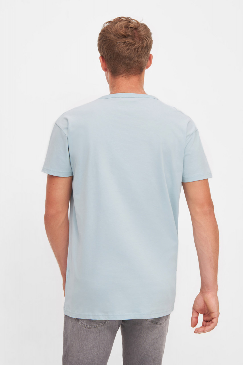 Derbe T-Shirt Pollerhocken Post Herren Hellblau